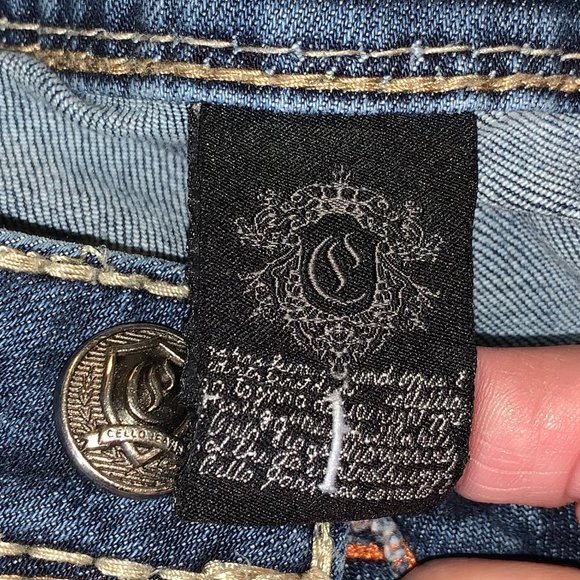 Size 1 CELLO Bootcut Jeans BLINGY - Picture 6 of 7